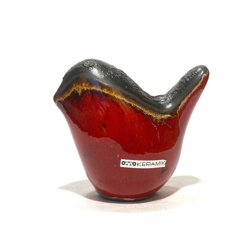Otto keramik bird red - otto,
