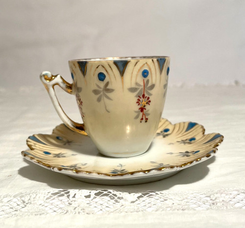 Antique german blue cream - antique,