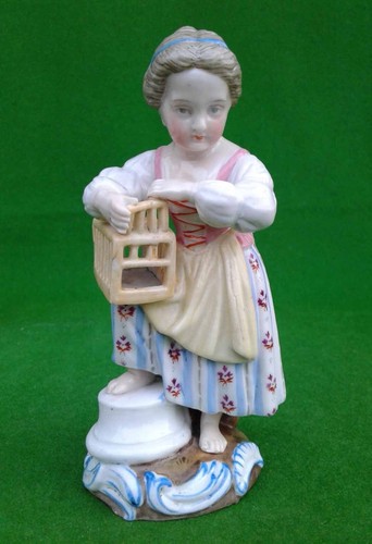 German porcelain lady - lady, with