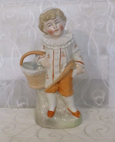 Antique german porcelain boy - german,