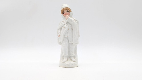 German porcelain boy figurine - german,