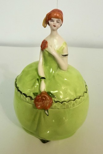 Deco german porcelain lady - german,