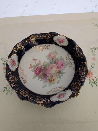 Porcelain floral with - floral, gold